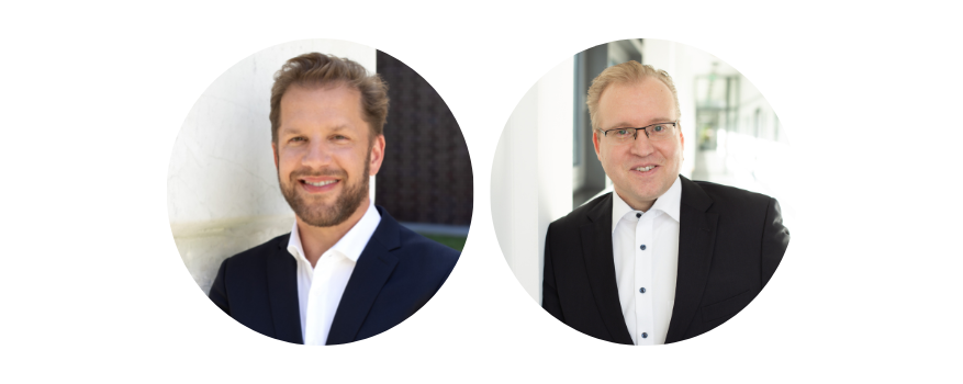 Lars Andresen (links) führt seit Januar 2023 das Jobcenter Potsdam. Marcus Weichert ist seit Februar 2023 Geschäftsführer des Dortmunder Jobcenters.