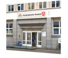 Quadratischer Eingang zum Hanse-Jobcenter
