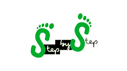 Logo Step by StepÖffnet Seite: Schritt für Schritt in die Selbstständigkeit im Darmstädter Michaelis-Dorf