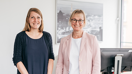 Gemeinsames Projekt: Liska Huber und Susanne Grandt entwickeln die CUP-Idee für das Jobcenter und den Träger stets weiter. 