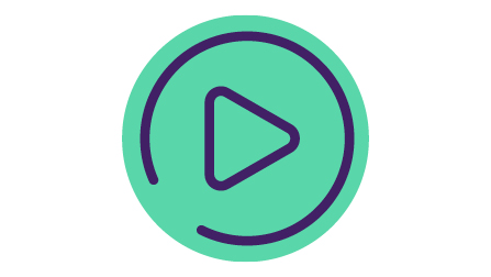 Ein grüner Play Button Öffnet Seite: Film zum Tag der Jobcenter 2019