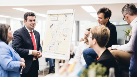 Bundesminister Hubtertus Heil zu Besuch im Jobcenter Kiel