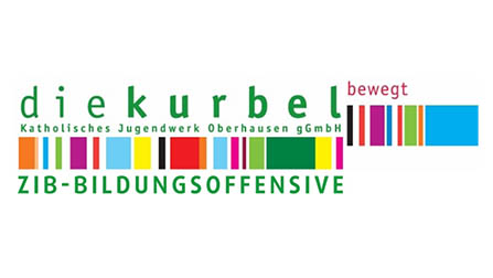 Logo Projekt "Die Kurbel"Öffnet Seite: „Stark im Beruf“: MuT – Mütter und Talent. Ein Projekt der „ZIB Bildungsoffensive“ in Oberhausen